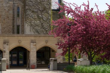 campus in spring